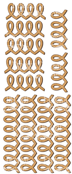Satz mdf-Ornamente zum Dekorieren #77 - Fabrika Decoru