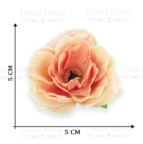 Rosenblüten, Farbe Pfirsich mit Gelb, 1 Stk - foto 1  - Fabrika Decoru