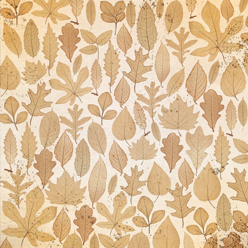 Blatt doppelseitiges Papier für Scrapbooking Autumn botanical diar #58-04 12"x12" - Fabrika Decoru