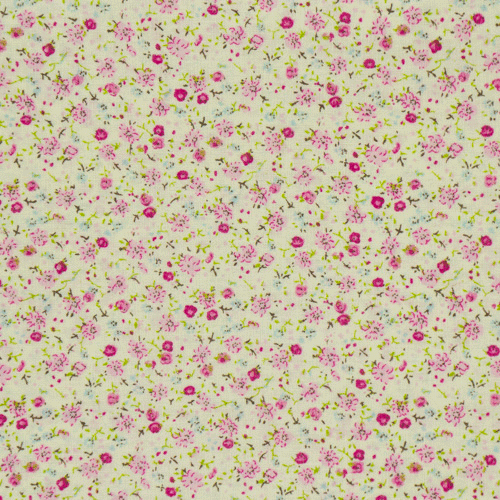 Fabric cut piece 35X80 Flower print pink