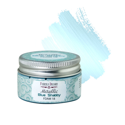 Metallic-Lack Blue Shabby 30 ml - Fabrika Decoru