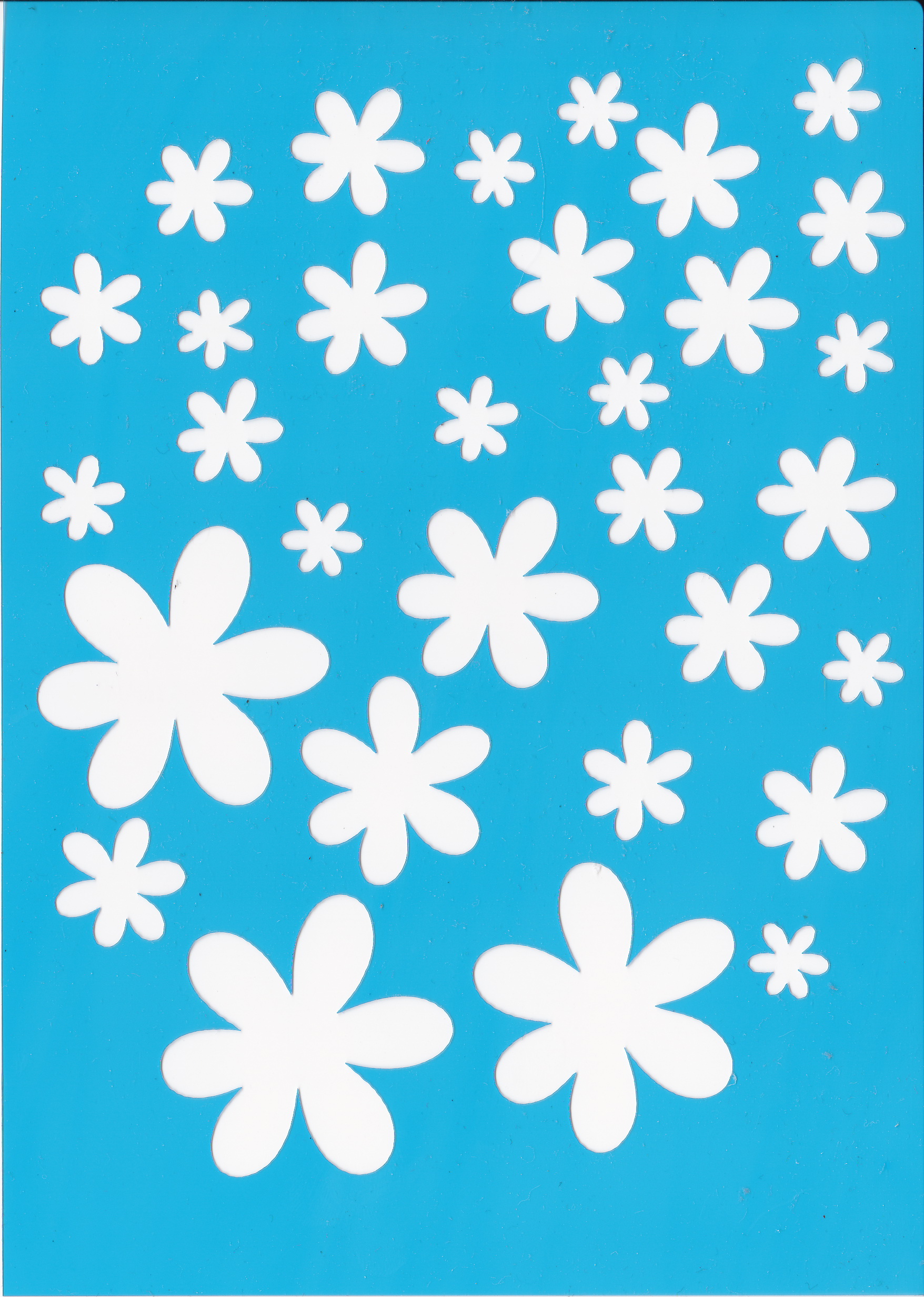 Stencil for crafts 15x20cm "Flowers" #024