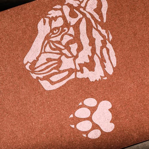 Stencil reusable, 15x20cm Tiger head, #420 - foto 0