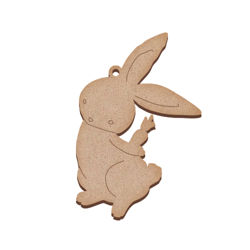 Blank for decoration, Bunny with a carrot, #508