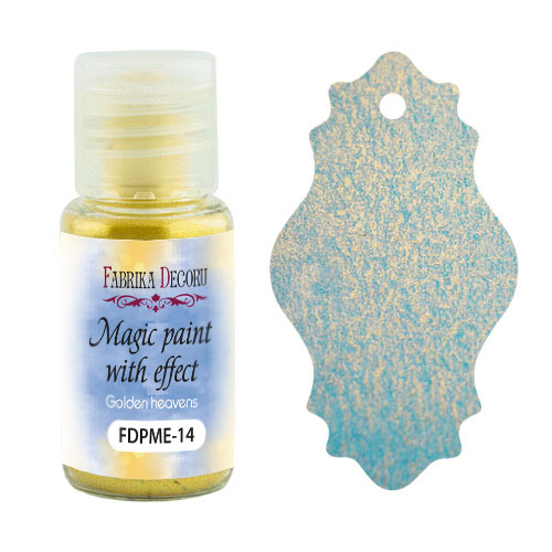 Sucha farba Magic paint z efektem Złote niebiosa, 15ml - Fabrika Decoru