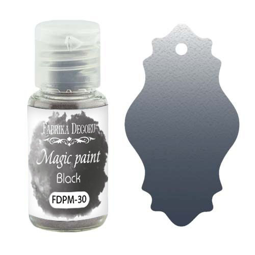 Sucha farba Magic paint Neutralna czerń, 15ml - Fabrika Decoru