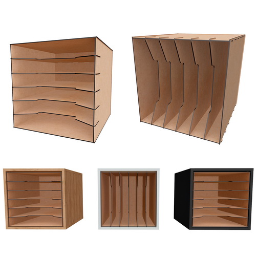 DIY Built-in organizer for papers and documents, 365 mm x 365 mm x 385 mm, #18 - foto 0
