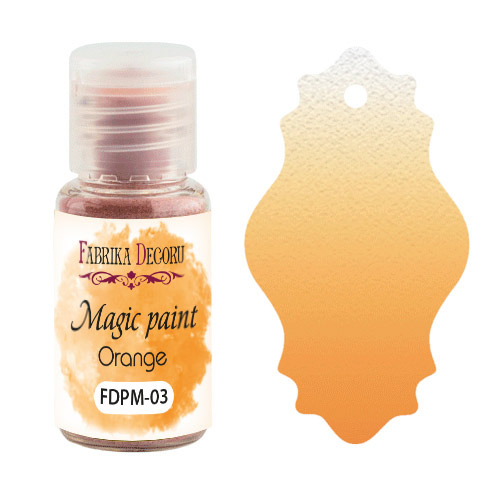 Sucha farba Magic paint  Pomarańczowa, 15 ml - Fabrika Decoru