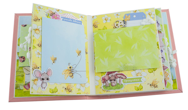 Children's scrapbooking album "Happy Mouse Day", 20cm x 15cm, DIY creative kit #05 - foto 2