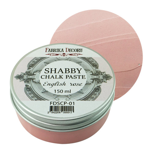 меловая паста shabby chalk paste английская роза 150 мл фабрика декору