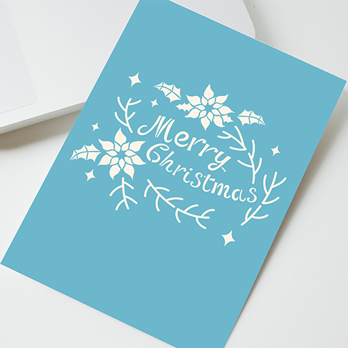 Stencil reusable, 15x20cm "Merry Christmas", #457 - foto 1