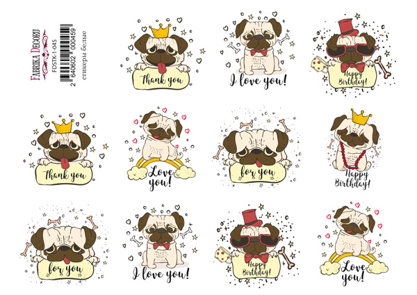 Journaling stickers set #1-045