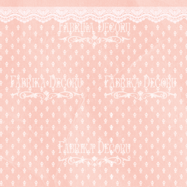 Blatt doppelseitiges Papier für Scrapbooking Shabby Baby Girl Redesign #34-04 12"x12" - foto 0  - Fabrika Decoru