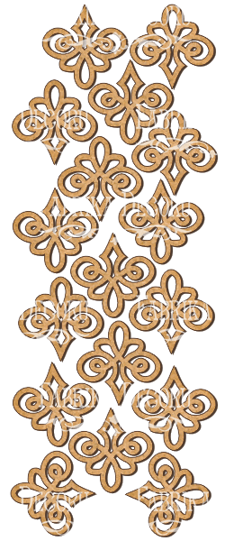 set of mdf ornaments for decoration #78