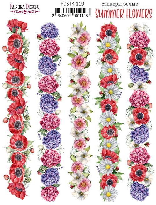 Kit of stickers Summer flowers #119