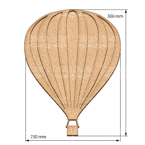 Артборд Воздушный шар 23х30 см - Фото 0