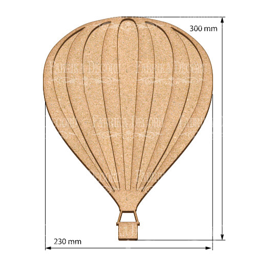 Kunstkarton Ballon 23х30 cm - foto 0  - Fabrika Decoru