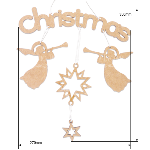 Blank for decoration "Merry Christmas" #179 - foto 0
