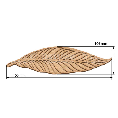 Kunstkarton Weidenblatt 10,5х40 cm - foto 0  - Fabrika Decoru