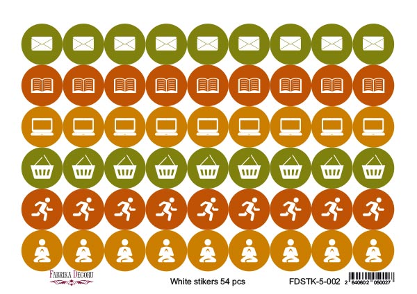 Set of stickers for journaling and planners #5-002