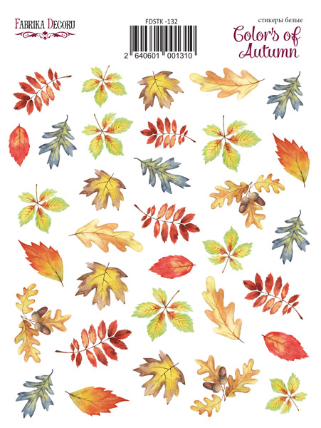 Set of stickers 35 pcs Colors of Autumn #132