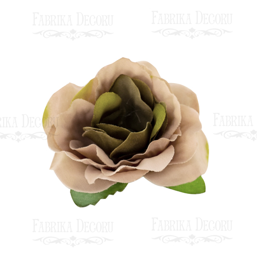 Rosenblüten, Farbe Beige mit Olive, 1 Stk - Fabrika Decoru