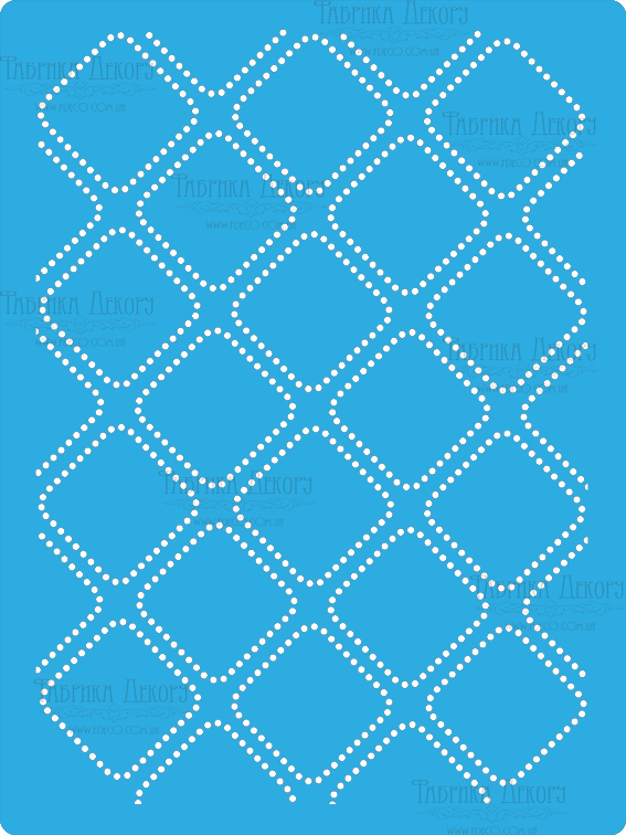 Stencil for crafts 15x20cm "Grid 3D" #147
