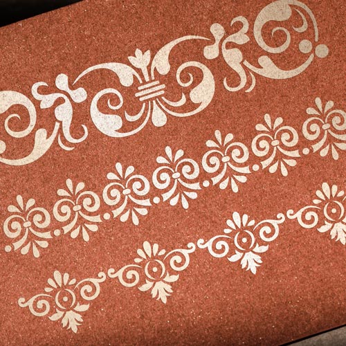 Stencil for crafts 15x20cm "Classic curbs" #139 - foto 0