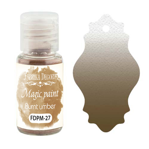 Dry paint Magic paint Burnt umber 15ml