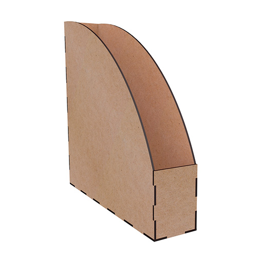 Drewniany organizer 1-komórkowy do przechowywania papieru A3 lub papieru do scrapbookingu (1 sekcja) - Fabrika Decoru