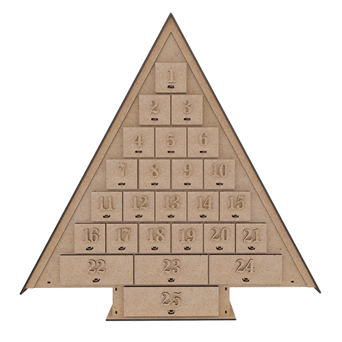 Advent calendar Christmas tree for 25 days with volume numbers, DIY - foto 4