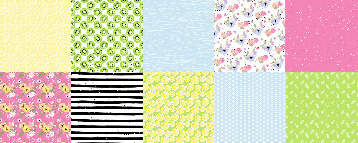 Double-sided scrapbooking paper set Summer holiday 8"x8" 10 sheets - foto 0