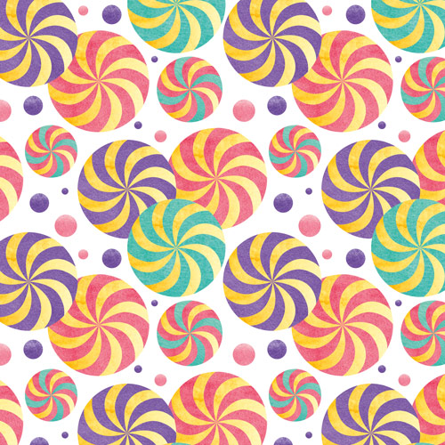 Sheet of double-sided paper for scrapbooking "Sweet Birthday-5" 20,5х20,5