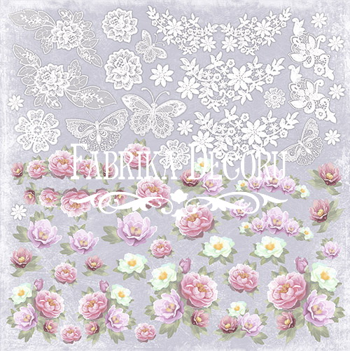 Doppelseitiges Scrapbooking-Papierset Shabby Dreams 20 cm x 20 cm, 10 Blätter - foto 5  - Fabrika Decoru