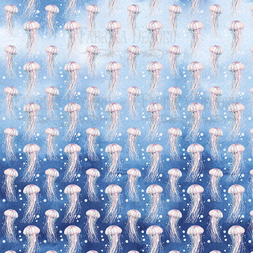 Doppelseitiges Scrapbooking-Papierblatt "Sea soul-2" 20,5х20,5 - Fabrika Decoru
