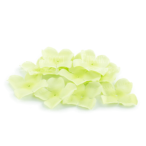 Flowers flat lime 50mm, 10 pcs.