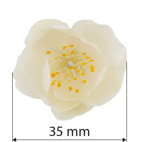 Plum flower, milky white, 1 pc - foto 1