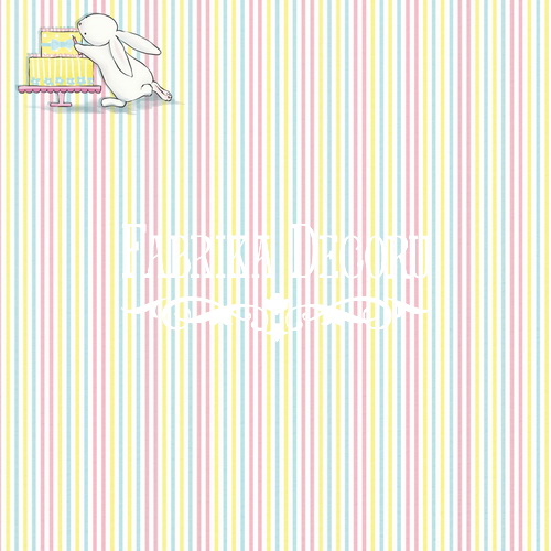 Zestaw papieru do scrapbookingu "Bunny bithday party" 20cm x 20cm - foto 7  - Fabrika Decoru