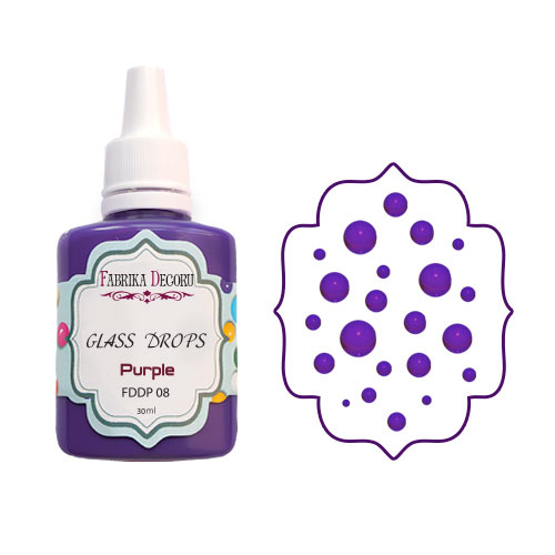 Liquid glass drops Purple 30 ml