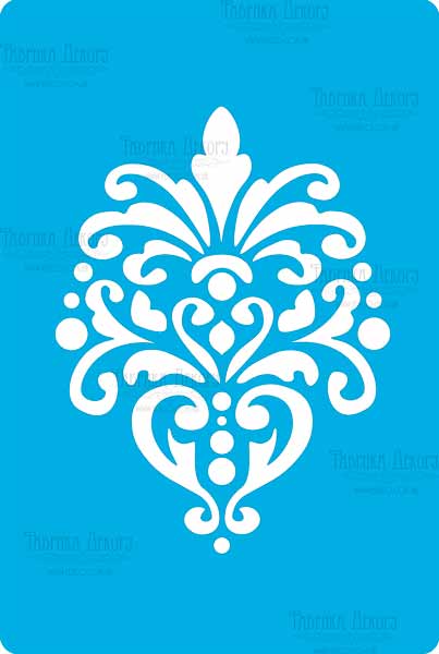 Stencil for crafts 15x20cm "Classic pattern 2" #106