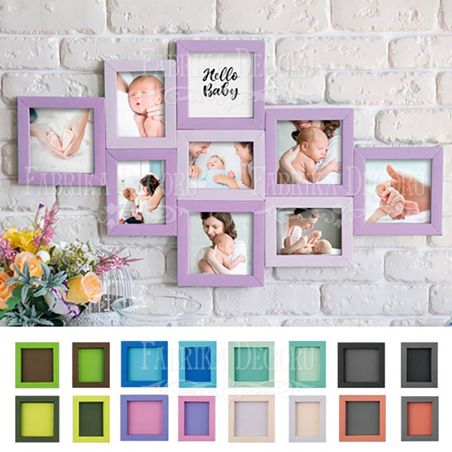 Photo frames - set of photo frames cardboard blanks, 6pcs, 155х155 mm и 155х113 mm - foto 0