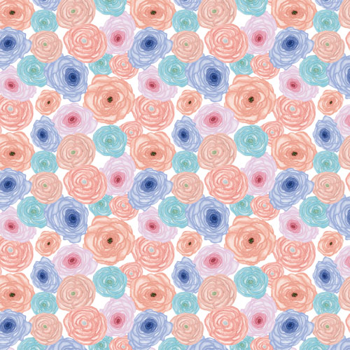 Колекція паперу для скрапбукінгу Flower mood, 30,5 см x 30,5 см, 10 аркушів - фото 4