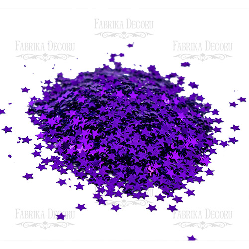 Sequins Stars mini, purple metallic, #018 - foto 0