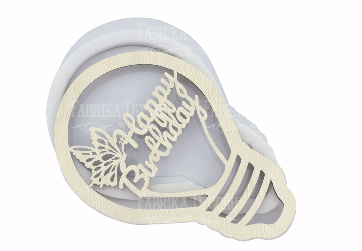 Baza do shakera Happy birthday 7.7x11.6 cm - Fabrika Decoru