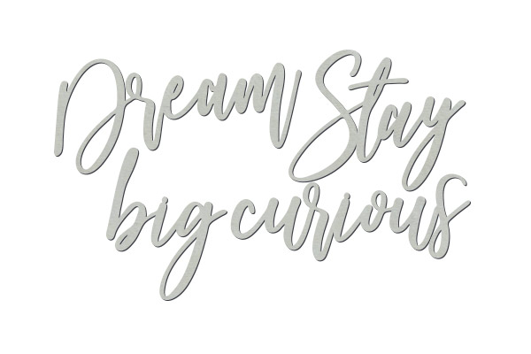 Tekturek "Dream big, stay curious" #430 - foto 0  - Fabrika Decoru