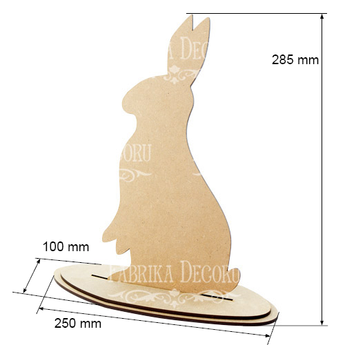 Rohling für Dekoration "Bunny" #247 - foto 0  - Fabrika Decoru