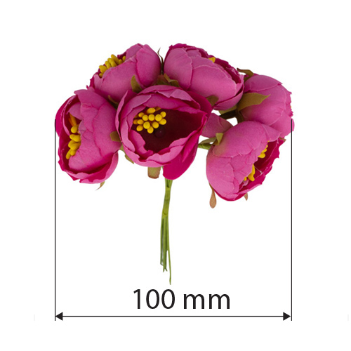 Цветы жасмина maxi Малиновые 6 шт - Фото 0