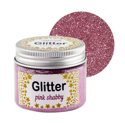 Glitter, Farbe Pink Shabby, 50 ml - Fabrika Decoru