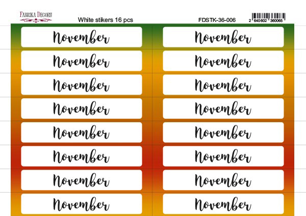 Set of stickers for journaling and planners #36-006