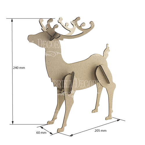 Blank for decoration "Christmas deer-2" #115 - foto 1